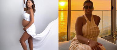 Rosa Fuentes vestido Rosa Fuentes se renueva e impacta en verano con un mágico vestido camisero de print de rayas