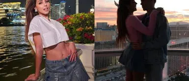 Luciana Fuster y Patricio Parodi matching outfits Luciana Fuster y Patricio Parodi exhiben su complicidad en Miami luciendo matching outfits