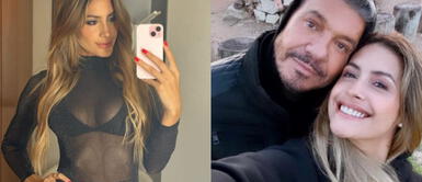 Milett Figueroa con bikini Milett Figueroa acapara los flashes junto a Tinelli con un coqueto bikini decorado con mostacillas