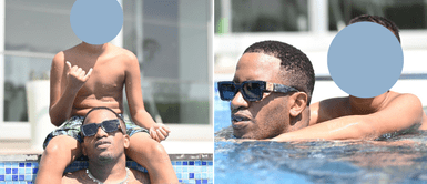 Jefferson Farfán se divierte con menores en piscina. Emotivo encuentro de Jefferson Farfán con niños tras controversia con Melissa Klug: "Con los chuckys"