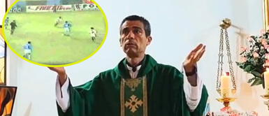 Párroco recordó el gol de "17 toques" que Cristal le hizo a Universitario en el 94. Cura hincha de Cristal le hace broma a hinchas de Universitario recordándoles el gol de “17 toques”