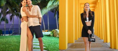 María Pía Copello se apodera de la tendencia de la minifalda con elegante diseño de plaid en look black and white. María Pía Copello se impone con elegante minifalda escocesa en look black and white