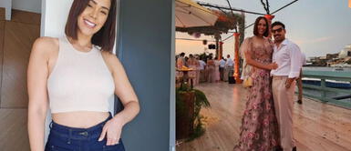 Karen Schwarz vestido neón Karen Schwarz celebra sus 40 años a lo grande luciéndose con un majestuoso vestido verde limón