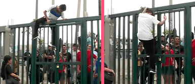 ¡Cerraron el paso! Presuntos vecinos colocan reja e impiden el libre tránsito en Surco ¡Cerraron el paso! Presuntos vecinos colocan reja e impiden el libre tránsito en Surco