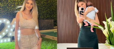 Brunella Horna Brunella Horna celebra los 2 meses de Alessio con un sofisticado vestido lencero satinado