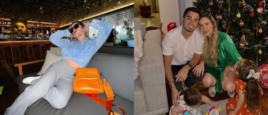 Ale Venturo look hija Ale Venturo cautiva con fabuloso look de margaritas de acabado retro para su bebé