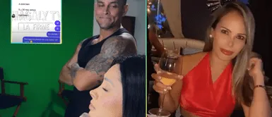 Christian Domínguez hace lo impensado delante de Pamela Franco. Christian Domínguez contactaba a Mary Moncada, ¿con Pamela Franco cerca?