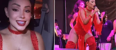 Pamela Franco recibe emotivo gesto de fan en show. ¿Qué SORPRESA recibió Pamela Franco en pleno show? El REGALO antes de su gran revelación