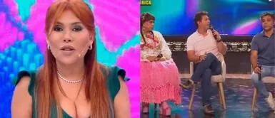 La conductora no tuvo piedad en mandar fuertes dardos contra el reality. Magaly Medina enfrenta a panelistas de Esto Es Guerra por sus críticas a Pamela Franco: "Trío de tarados"