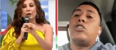 Christian Cueva pelea con Janet Barboza EN VIVO por involucrar a su padre en escándalos. Christian Cueva cuadra a Janet Barboza EN VIVO por involucrar a su padre y la reta a sacar las PRUEBAS
