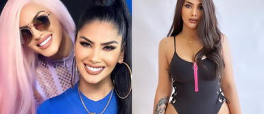 Chris Soifer traje de baño Chris Soifer se impone en paraíso natural con bikini black and white con bordados de crochet