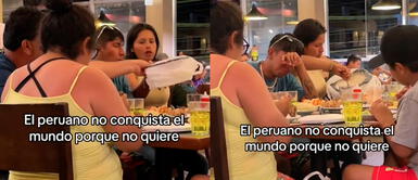 Familia irrumpe en conocida pollería y saca su olla arrocera frente a comensales Familia irrumpe en conocida pollería y saca su olla arrocera frente a comensales