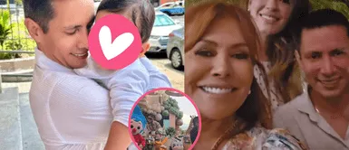 Renzo Costa celebra el cumpleaños y bautizo de sus hijos Renzo Costa y Thalía Alva celebran el bautizo y primer año de sus mellizos con espectacular fiesta