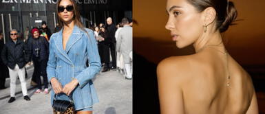 Natalie Vértiz tiñe de rosa las calles de Natalie Vértiz tiñe de rosa las calles de Milán con un poderoso traje sastre de terciopelo