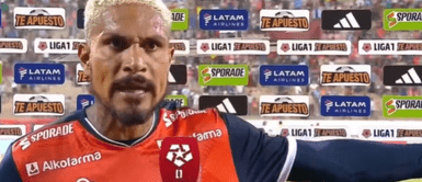 Paolo Guerrero mostró su enojo tras culminar el partido. Paolo Guerrero fulmina a jugadores de Cusco y arbitraje: "Estos chicos salen a golpear"
