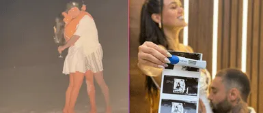 Angie Arizaga luce avanzado embarazo. Angie Arizaga enternece al revelar su pancita de embarazo en plena vía pública