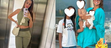 Ana Paula Consorte celebra los 11 meses de Paolo André con un sensual vestido semitransparente Ana Paula Consorte celebra los 11 meses de Paolo André con un sensual vestido semitransparente