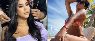 Melissa Paredes desata furor con un pícaro trikini naranja texturizado para gozar los días de sol. Melissa Paredes desata furor con un pícaro trikini naranja texturizado para gozar los días de sol