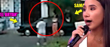 Samahara Lobatón corretea a Bryan Torres tras ser ampayado con Geraldine Torres Samahara Lobatón corretea en la calle a Bryan Torres tras ser ampayado con Geraldine Torres