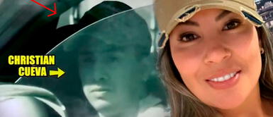 Usuarios indignados al ver a Pamela López y Christian Cueva besándose al interior de camioneta Usuarios indignados al ver a Pamela López y Christian Cueva besándose al interior de camioneta