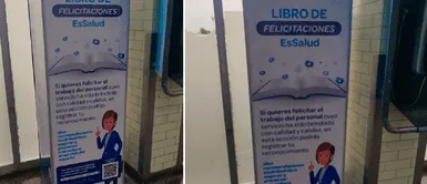 Colocan libro de felicitaciones en EsSalud; pero nadie escribe nada Colocan libro de FELICITACIONES en ESSALUD; pero nadie escribe nada: "Sigo esperando mi cita"