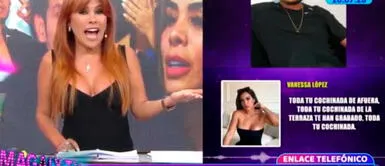 Magaly Medina 'pierde los papeles' EN VIVO con novio de Vanessa López Magaly Medina FURIOSA arremete EN VIVO contra novio de Vanessa López