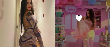 Darinka Ramirez look playa Darinka Ramirez realiza oda al verano con un poderoso bikini bicolor y falda tejida