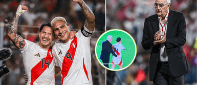 Fossati sorprende con emotivo gesto a Gianluca Lapadula. Fossati da 'palmadita' de la suerte a Lapadula y Perú gana amistoso