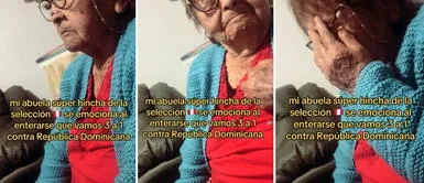 Anciana se emociona al borde de las lágrimas tras enterarse que Perú vencía a República Dominicana Anciana se emociona al borde de las lágrimas tras enterarse que Perú vencía a República Dominicana