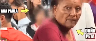 Ana Paula y Doña Peta se ignoran en partido de Perú y República Dominicana Ana Paula Consorte y Doña Peta NO SE JUNTAN ni por error en partido donde jugó Paolo Guerrero: Así se ignoraron