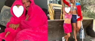 Alejandra Baigorria matching outfit hija Said Palao Ale Baigorria y la hija de Said Palao presumen su complicidad luciendo idénticas con looks sporty