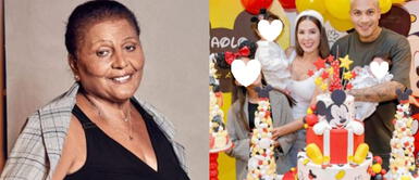 Doña Peta look con Paolo André Doña Peta posa junto a Paolo André con look total black y usuarios resaltan su gran parecido