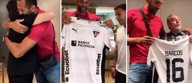 Hernán Barcos al borde de las lágrimas tras recibir emotivo homenaje de LDU: "Gracias por todo" Hernán Barcos al borde de las lágrimas tras recibir emotivo homenaje de LDU: "Gracias por todo"