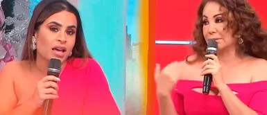 Janet Barboza y Ethel Pozo protagonizan tenso momento en vivo Janet Barboza y Ethel Pozo protagonizan tenso momento en vivo