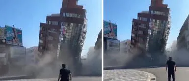 Edficios colapsan tras terremoto en Taiwán Edficios colapsan tras terremoto en Taiwán