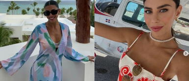 Alondra Garcia bikini rojo Alondra García se da la gran vida en las exóticas playas de Punta Cana con osado bikini total red