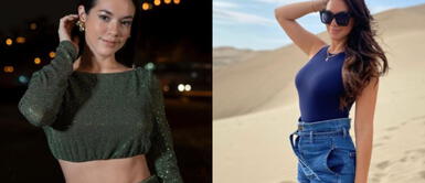 Jazmin Pinedo vestido flecos Jazmín Pinedo se sumerge en la moda boho con un vestido tejido decorado con flecos