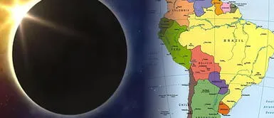Los tres países de Latinoamérica que podrán ver el eclipse solar del 8 de abril del 2024 Los únicos 3 países de Sudamérica que verán el eclipse solar COMPLETO: ¿Perú está incluido?