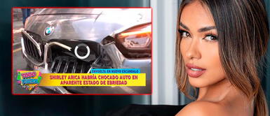 Acusan a Shirley Arica de chocar lujoso automóvil en San Isidro Acusan a Shirley Arica de chocar lujoso automóvil en estado de ebriedad