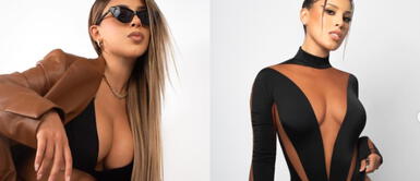 Yahaira Plasencia con look Yahaira Plasencia presume su amistad con Peter Fajardo con osado conjunto con cadenas