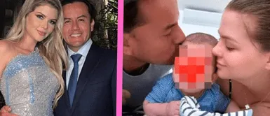 El congresista impacta con esta bonita foto familiar. Richard Acuña comparte una TIERNA foto con Brunella Horna y su bebé: 'Siempre así'