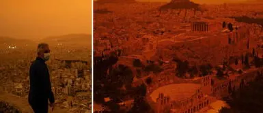 ¿Por qué el CIELO se tiñó de NARANJA en Grecia? ¿Por qué el CIELO se tiñó de NARANJA en Grecia?