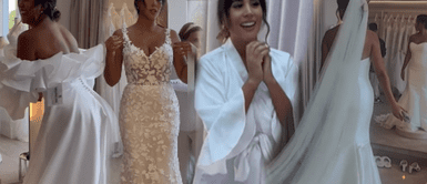 Melissa Paredes escoge emocionada su vestido de novia Melissa Paredes vive EMOCIONANTE momento en la prueba de su VESTIDO de NOVIA: "Ya casi"