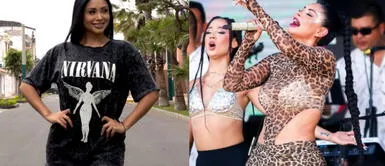 Pamela Franco con vestido tie dye Pamela Franco reaparece y lanza potente mensaje subliminal con vestido tie dye a orillas del mar