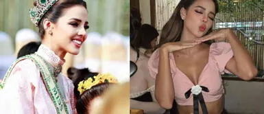 Luciana Fuster look preppy Luciana Fuster se apodera del estilo preppy en un elegante y sensual look con falda plisada