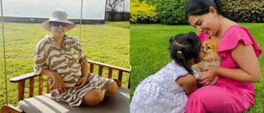 Ana Siucho look Día de la madre Ana Siucho y su hija se roban el show previo al Día de la madre con sublimes matching outfits