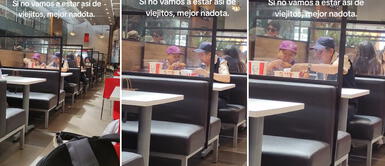 ¡Hasta que la muerte los separe! Ancianos derrochan amor mientras compartían un combo de KFC ¡Hasta que la muerte los separe! Ancianos derrochan amor mientras compartían un combo de KFC