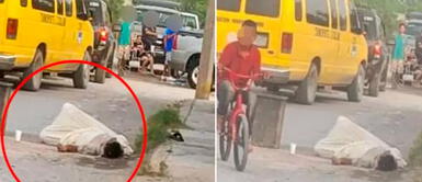 Vecinos pensaron que estaba muerto. Vecinos confunden a borracho con muerto y le velan en la calle ¡Estaba profundamente dormido!