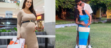 Angie Arizaga vestido blanco Angie Arizaga nos deja en shock en sorpresivo 'gender reveal' con impoluto vestido efecto 3D