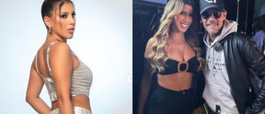 Yahaira Plasencia look total denim Yahaira Plasencia desborda coquetería junto a Marc Anthony con imponente look total denim